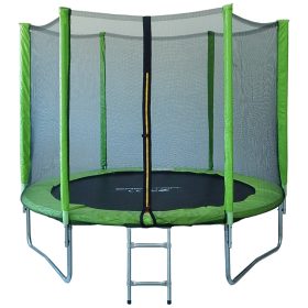   Capetan® - Jelly Lime 244cm dia. trampoline with safety net and ladder