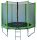 Capetan® - Jelly Lime 244cm dia. trampoline with safety net and ladder