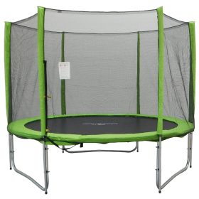   Capetan® Selector Lime 366cm trampoline with safety net, 160kg max. user weight, 2cm thick padding