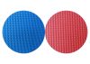 Capetan® Floor Line 100x100x3cm Red / Blue Puzzle Tatami mat 92kg/m3 density, 4 edge parts included