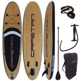   Capetan® - 145Kg - The Deck 320 x 81 x 15cm SUP board set with leash and connectors for kayak seat