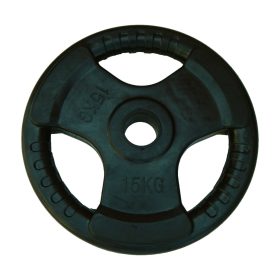   Capetan® Sport Professionl Line Olympic Tri Grip 15Kg rubber coated 51mm weight plate - Dimensions: 36x5,5cm