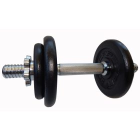   Capetan® 10kg weight set - 30mm chrome bar and cast iron weight plates