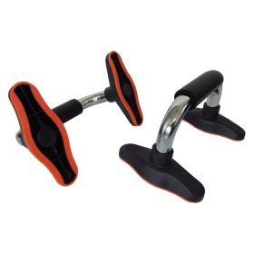 Capetan® Chrome Push Up Bar set with NBR foam handles