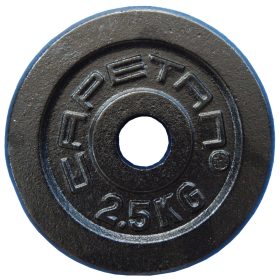   Capetan® 2,5Kg  31mm diameter, cast iron weight plate, dimensions: 16x2,5cm